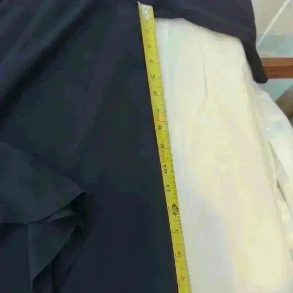 Dark Blue V-Neck Blouse (Size XL) - Picture 6 of 8